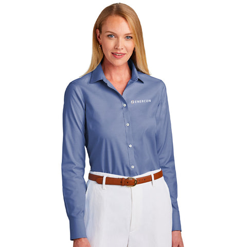 ENERCON Brooks Brothers Women’s Wrinkle-Free Stretch Pinpoint Shirt