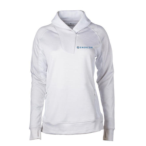 ENERCON  Ladies' Polyknit Pullover (Off White)